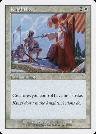 Knighthood [Seventh Edition] MTG Single Magic: The Gathering  | Multizone: Comics And Games
