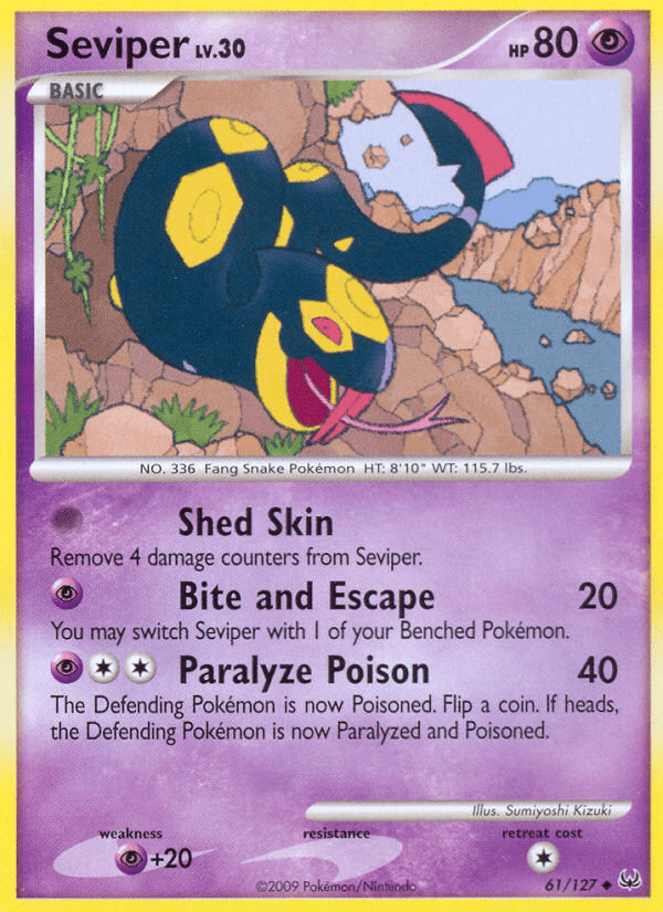 Seviper (61/127) [Platinum: Base Set] Pokemon Single Pokémon  | Multizone: Comics And Games
