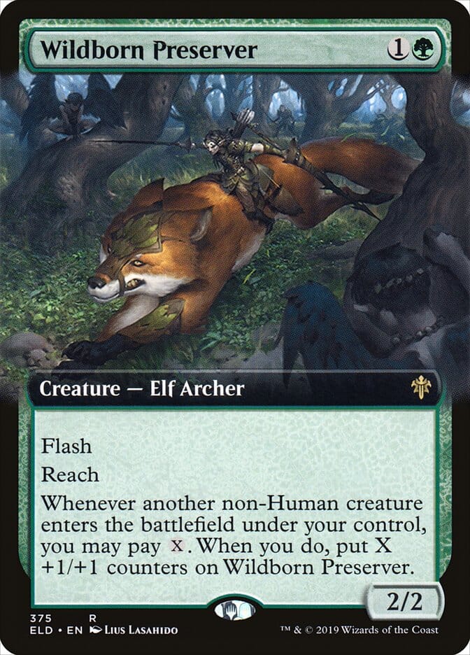 Wildborn Preserver (Extended Art) [Throne of Eldraine] MTG Single Magic: The Gathering  | Multizone: Comics And Games