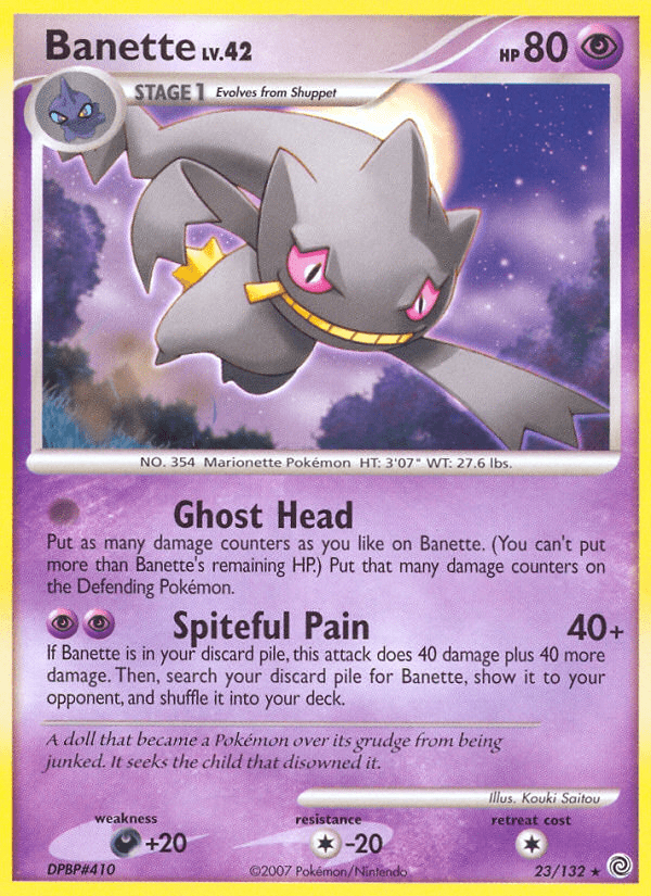 Banette (23/132) [Diamond & Pearl: Secret Wonders] Pokemon Single Pokémon  | Multizone: Comics And Games