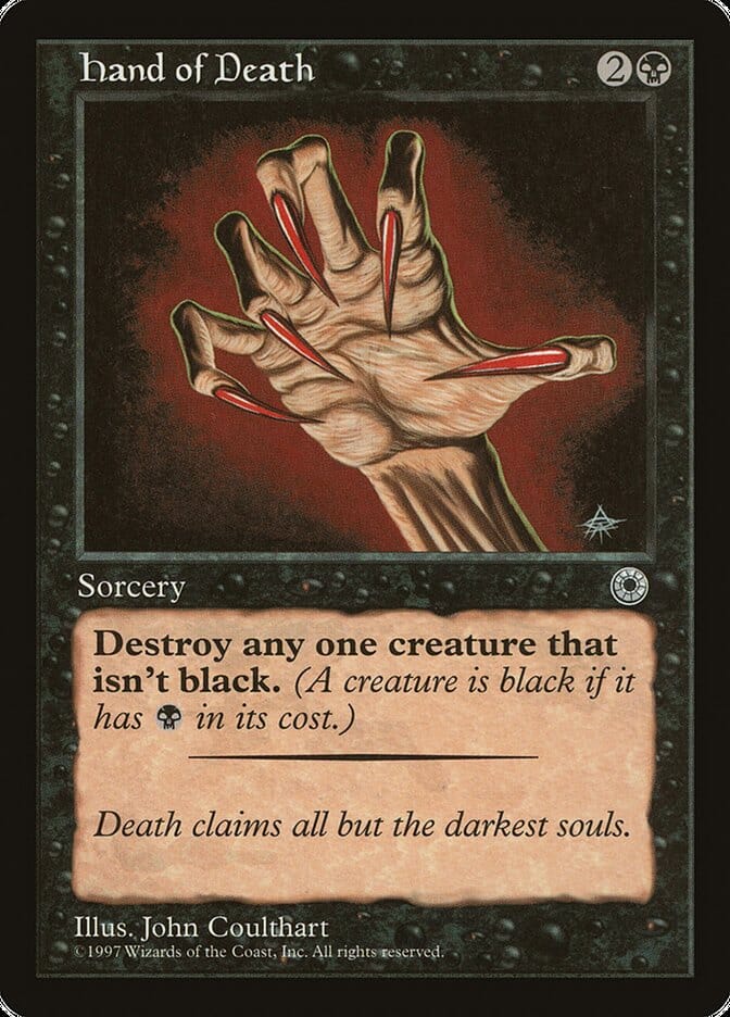 Hand of Death (With Creature Color Explanation) [Portal] MTG Single Magic: The Gathering  | Multizone: Comics And Games