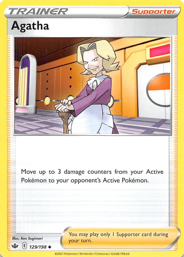 Agatha (129/198) [Sword & Shield: Chilling Reign] Pokemon Single Pokémon  | Multizone: Comics And Games