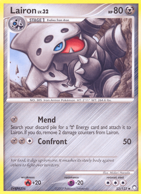 Lairon (53/123) [Diamond & Pearl: Mysterious Treasures] Pokemon Single Pokémon  | Multizone: Comics And Games