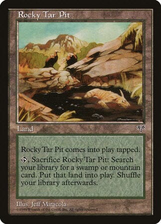 Rocky Tar Pit [Mirage] MTG Single Magic: The Gathering  | Multizone: Comics And Games