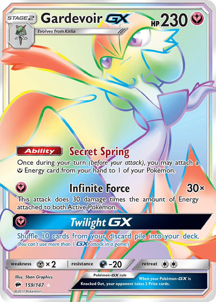 Gardevoir GX (159/147) [Sun & Moon: Burning Shadows] Pokemon Single Pokémon  | Multizone: Comics And Games