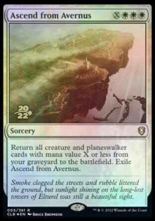 Ascend from Avernus [Commander Legends: Battle for Baldur's Gate Prerelease Promos] MTG Single Magic: The Gathering  | Multizone: Comics And Games
