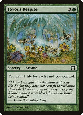 Joyous Respite [Champions of Kamigawa] MTG Single Magic: The Gathering  | Multizone: Comics And Games