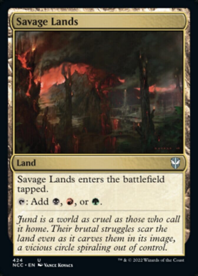 Savage Lands [Streets of New Capenna Commander] MTG Single Magic: The Gathering  | Multizone: Comics And Games