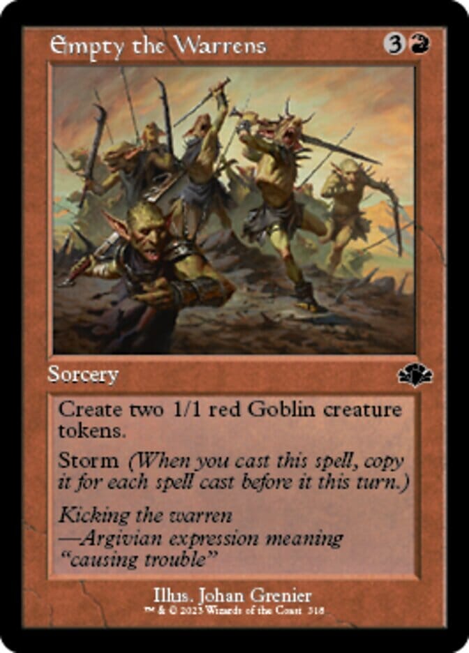 Empty the Warrens (Retro) [Dominaria Remastered] MTG Single Magic: The Gathering  | Multizone: Comics And Games