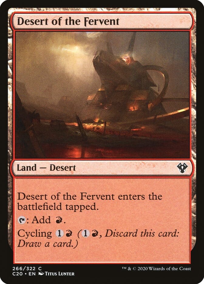 Desert of the Fervent [Commander 2020] MTG Single Magic: The Gathering  | Multizone: Comics And Games