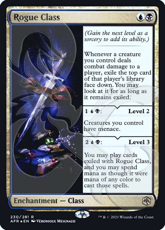 Rogue Class (Ampersand Promo) [Dungeons & Dragons: Adventures in the Forgotten Realms Promos] MTG Single Magic: The Gathering  | Multizone: Comics And Games