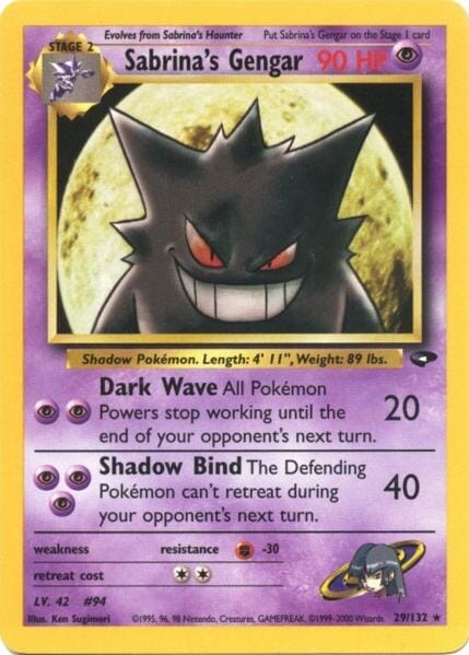 Sabrina's Gengar (29/132) [Gym Challenge Unlimited] Pokemon Single Pokémon  | Multizone: Comics And Games