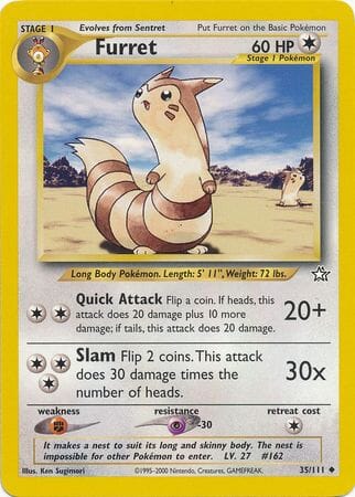 Furret (35/111) [Neo Genesis Unlimited] Pokemon Single Pokémon  | Multizone: Comics And Games