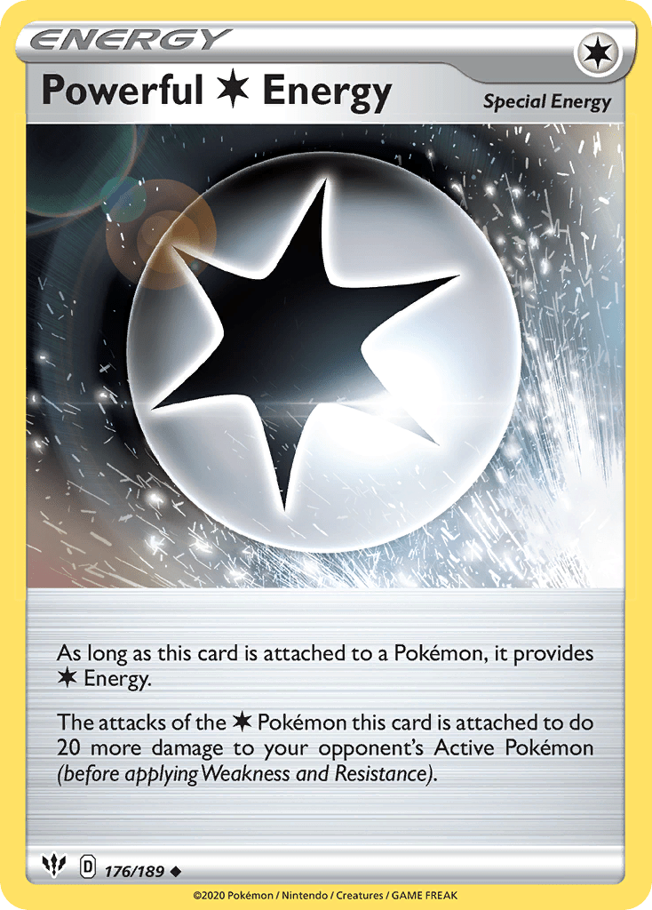 Powerful Colorless Energy (176/189) [Sword & Shield: Darkness Ablaze] Pokemon Single Pokémon  | Multizone: Comics And Games