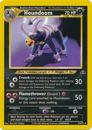 Houndoom (23/75) [Neo Discovery Unlimited] Pokemon Single Pokémon  | Multizone: Comics And Games
