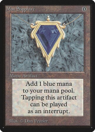 Mox Sapphire [Limited Edition Beta] MTG Single Magic: The Gathering  | Multizone: Comics And Games