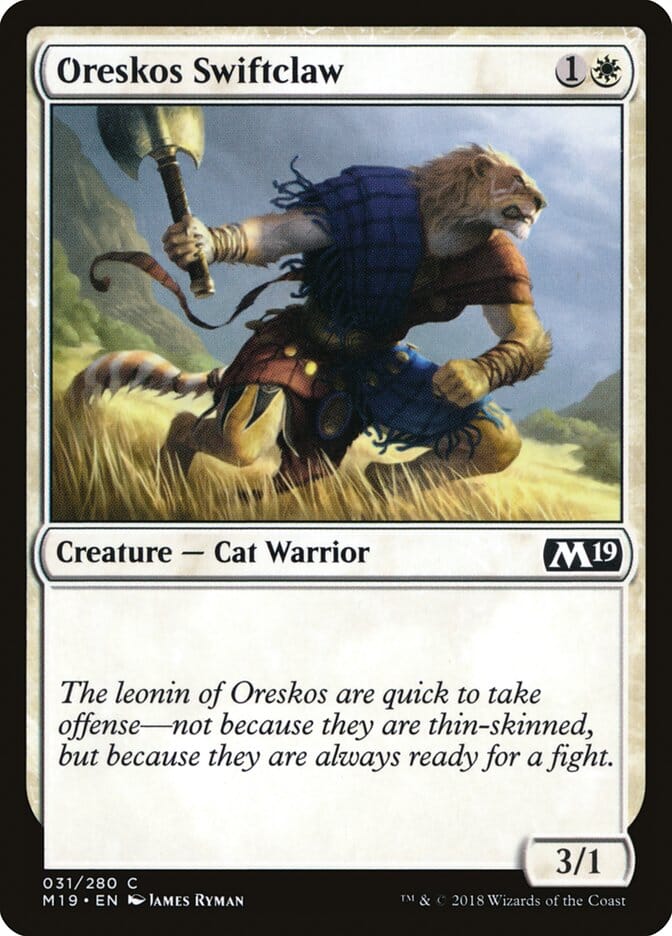 Oreskos Swiftclaw [Core Set 2019] MTG Single Magic: The Gathering  | Multizone: Comics And Games