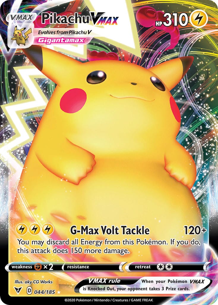 Pikachu VMAX (044/185) [Sword & Shield: Vivid Voltage] Pokemon Single Pokémon  | Multizone: Comics And Games