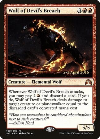 Wolf of Devil's Breach [Shadows over Innistrad Promos] MTG Single Magic: The Gathering  | Multizone: Comics And Games