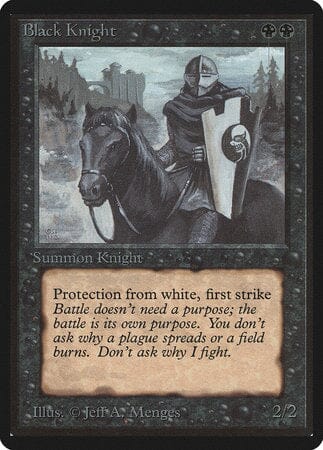 Black Knight [Limited Edition Beta] MTG Single Magic: The Gathering  | Multizone: Comics And Games