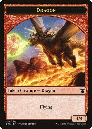 Dragon Token [Dragons of Tarkir Tokens] MTG Single Magic: The Gathering  | Multizone: Comics And Games