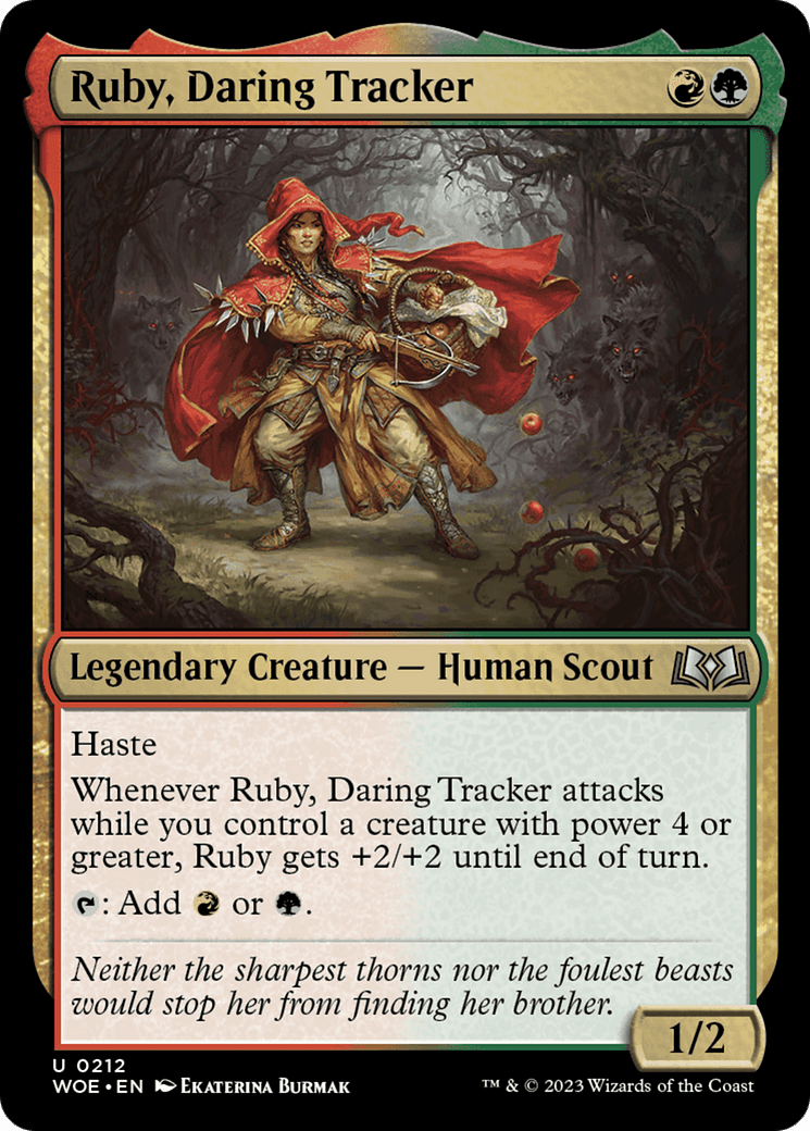 Ruby, Daring Tracker [Wilds of Eldraine] MTG Single Magic: The Gathering  | Multizone: Comics And Games