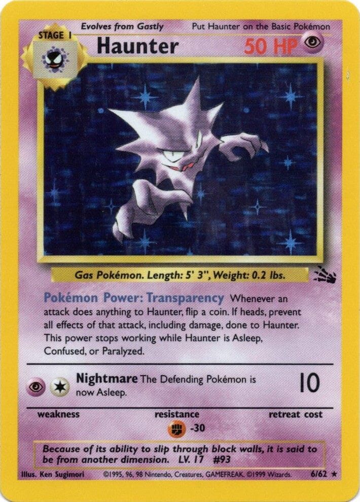 Haunter (6/62) [Fossil Unlimited] Pokemon Single Pokémon  | Multizone: Comics And Games