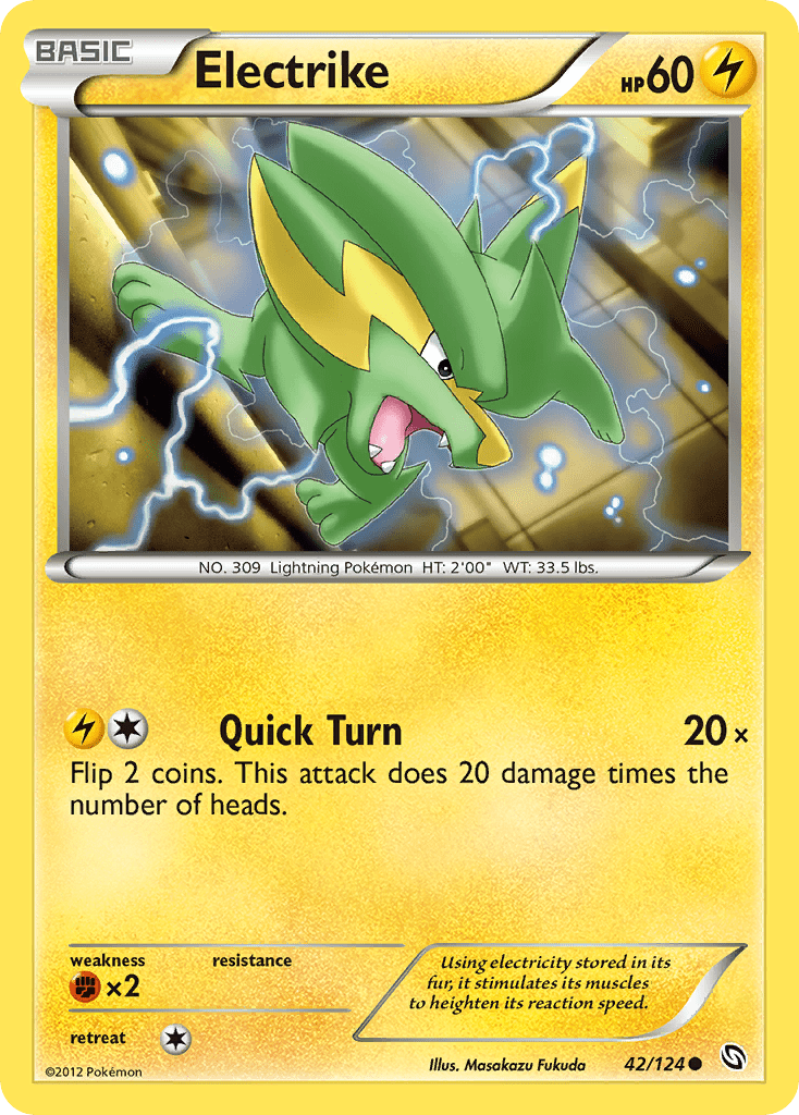 Electrike (42/124) [Black & White: Dragons Exalted] Pokemon Single Pokémon  | Multizone: Comics And Games