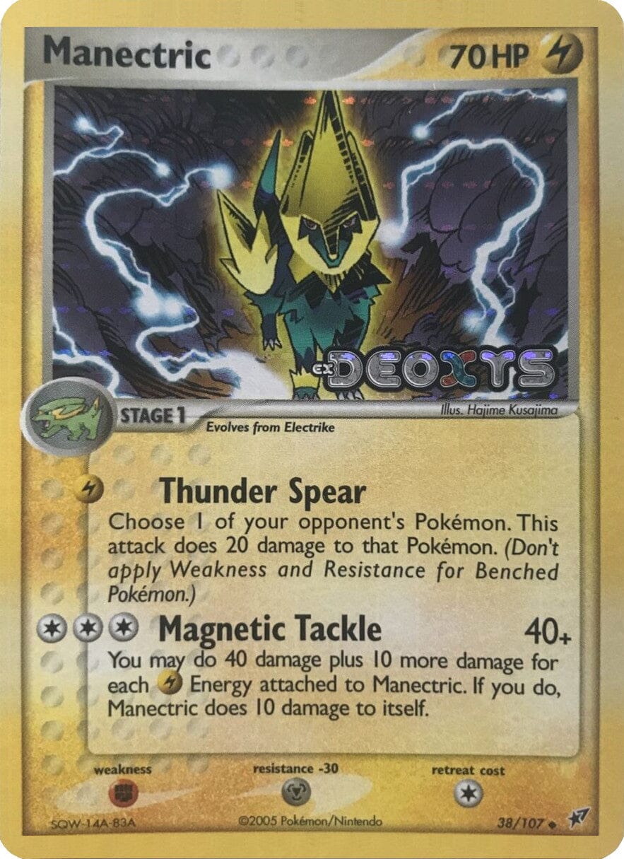 Manectric (38/107) (Stamped) [EX: Deoxys] Pokemon Single Pokémon  | Multizone: Comics And Games