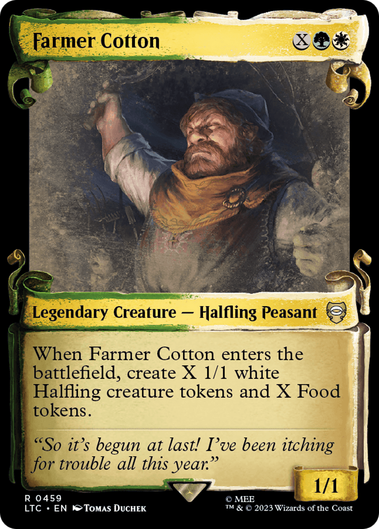 Farmer Cotton [The Lord of the Rings: Tales of Middle-Earth Commander Showcase Scrolls] MTG Single Magic: The Gathering  | Multizone: Comics And Games
