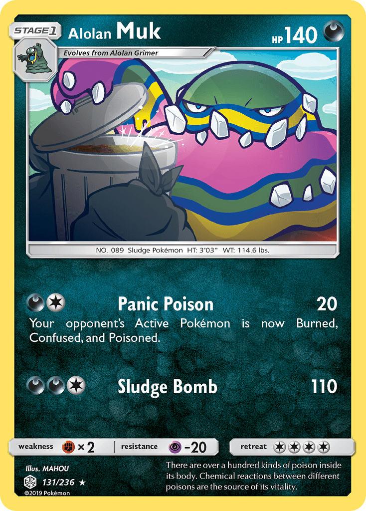 Alolan Muk (131/236) [Sun & Moon: Cosmic Eclipse] Pokemon Single Pokémon  | Multizone: Comics And Games