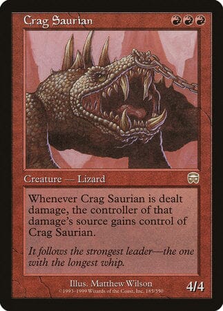 Crag Saurian [Mercadian Masques] MTG Single Magic: The Gathering  | Multizone: Comics And Games