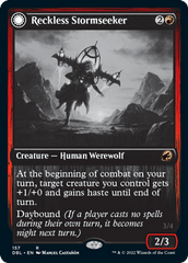 Reckless Stormseeker // Storm-Charged Slasher [Innistrad: Double Feature] MTG Single Magic: The Gathering  | Multizone: Comics And Games