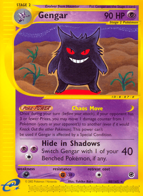 Gengar (48/165) [Expedition: Base Set] Pokemon Single Pokémon  | Multizone: Comics And Games