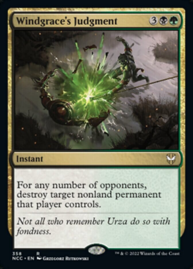 Windgrace's Judgment [Streets of New Capenna Commander] MTG Single Magic: The Gathering  | Multizone: Comics And Games