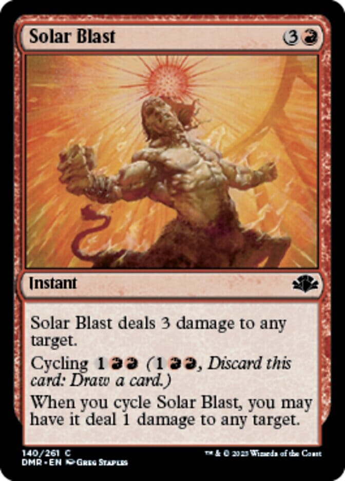 Solar Blast [Dominaria Remastered] MTG Single Magic: The Gathering  | Multizone: Comics And Games