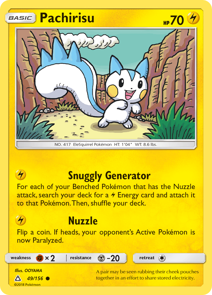 Pachirisu (49/156) [Sun & Moon: Ultra Prism] Pokemon Single Pokémon  | Multizone: Comics And Games
