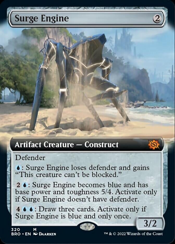 Surge Engine (Extended Art) [The Brothers' War] MTG Single Magic: The Gathering  | Multizone: Comics And Games