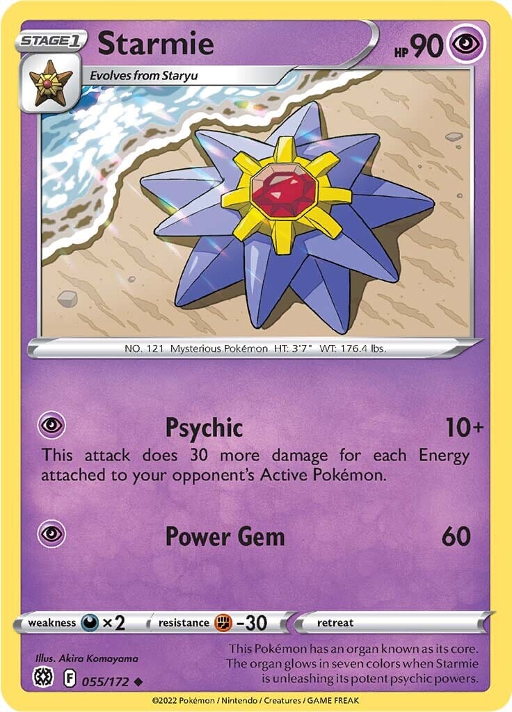 Starmie (055/172) [Sword & Shield: Brilliant Stars] Pokemon Single Pokémon  | Multizone: Comics And Games