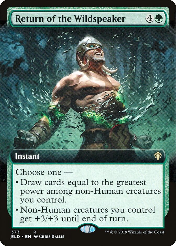 Return of the Wildspeaker (Extended Art) [Throne of Eldraine] MTG Single Magic: The Gathering  | Multizone: Comics And Games