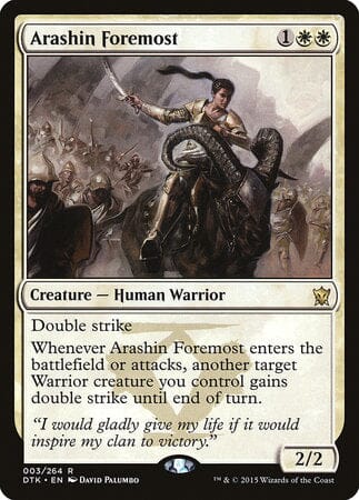 Arashin Foremost [Dragons of Tarkir] MTG Single Magic: The Gathering  | Multizone: Comics And Games