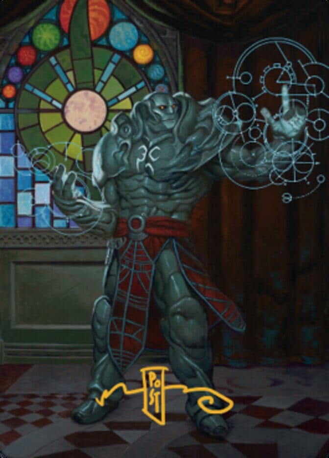Karn, Living Legacy Art Card 2 (Gold-Stamped Signature) [Dominaria United Art Series] MTG Single Magic: The Gathering  | Multizone: Comics And Games