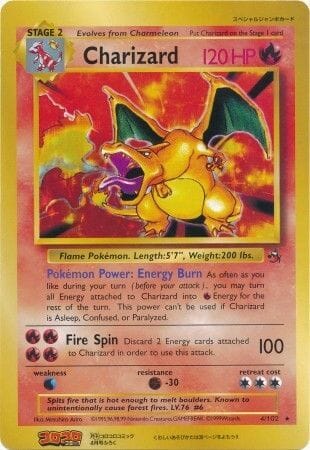 Charizard (4/102) (CoroCoro Promo) (Jumbo Card) [Base Set Unlimited] Pokemon Single Pokémon  | Multizone: Comics And Games
