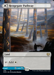 Hengegate Pathway // Mistgate Pathway (Borderless Alternate Art) [Kaldheim] MTG Single Magic: The Gathering  | Multizone: Comics And Games