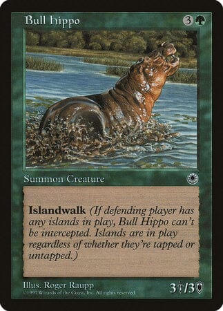Bull Hippo (Reminder Text) [Portal Demo Game] MTG Single Magic: The Gathering  | Multizone: Comics And Games