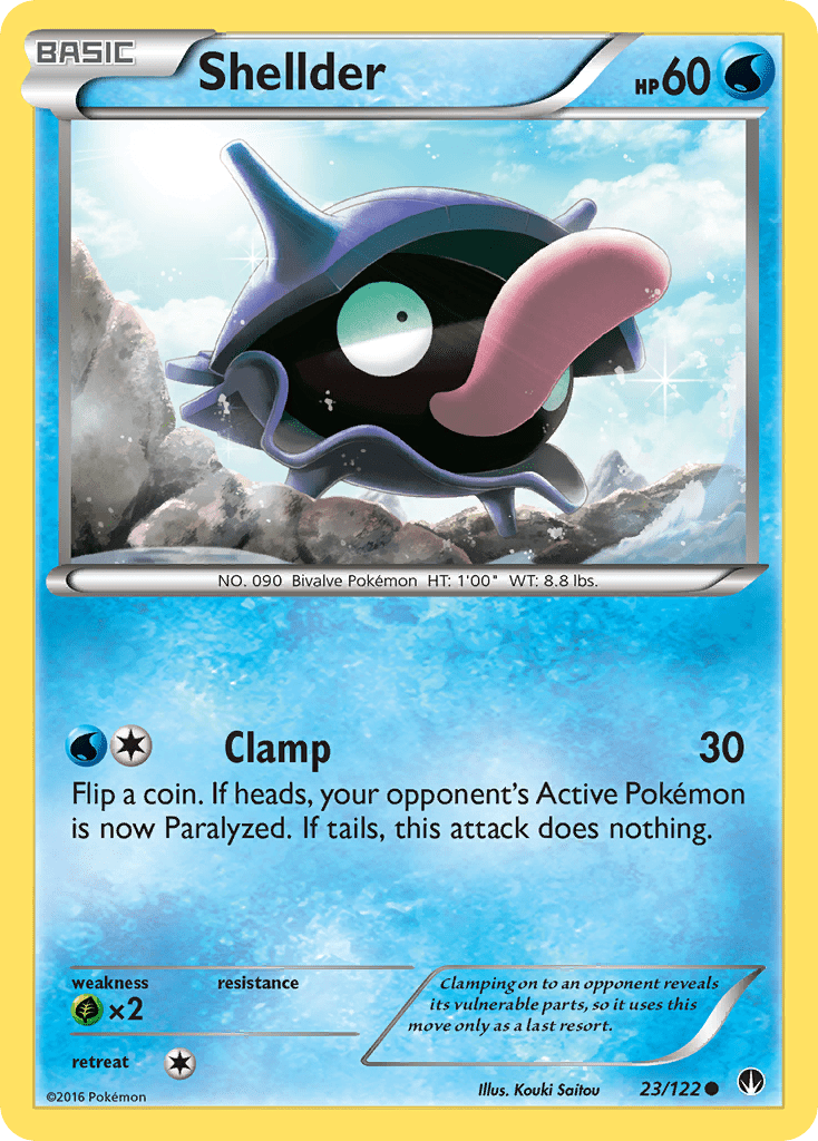 Shellder (23/122) [XY: BREAKpoint] Pokemon Single Pokémon  | Multizone: Comics And Games