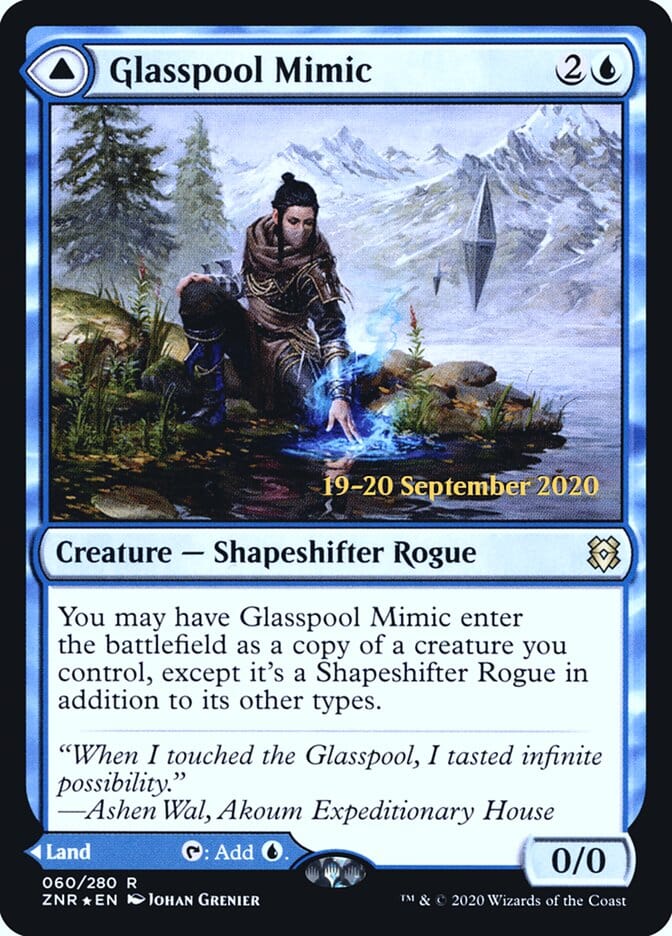 Glasspool Mimic // Glasspool Shore [Zendikar Rising Prerelease Promos] MTG Single Magic: The Gathering  | Multizone: Comics And Games