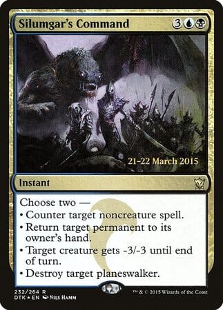 Silumgar's Command [Dragons of Tarkir Promos] MTG Single Magic: The Gathering  | Multizone: Comics And Games