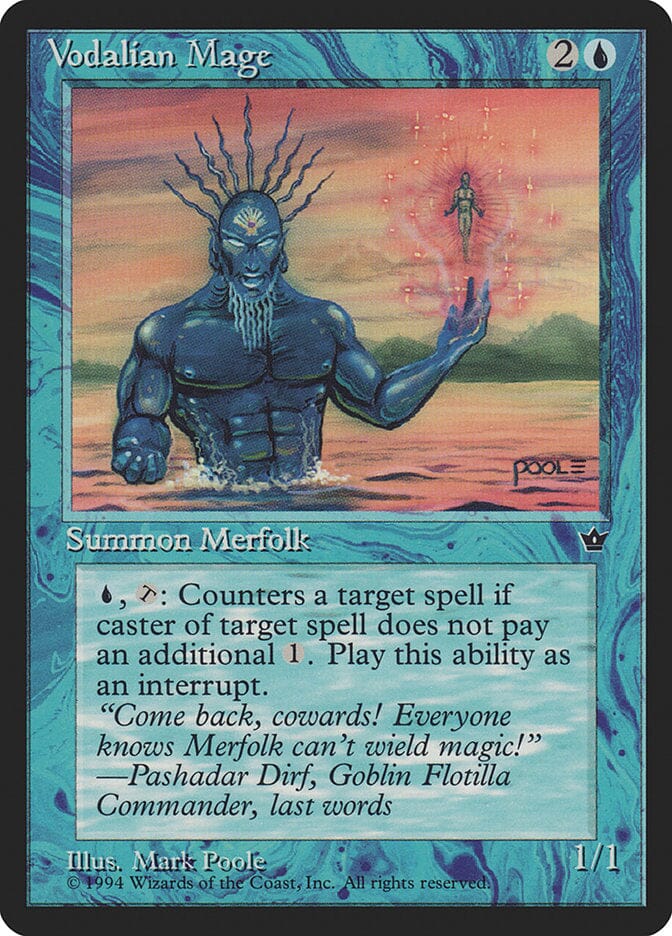 Vodalian Mage (Mark Poole) [Fallen Empires] MTG Single Magic: The Gathering  | Multizone: Comics And Games