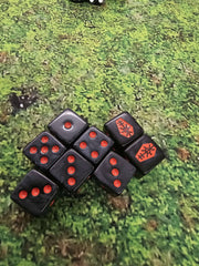 Robot Skeleton (16MM) - 25CT Dice Red Dragon  | Multizone: Comics And Games
